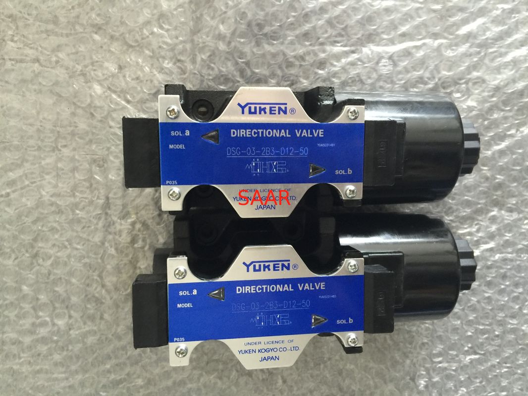 La valve hydraulique durable de Yuken/a actionné la série directionnelle des valves DSG-03