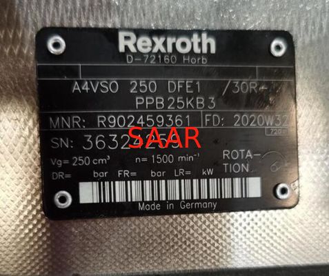Pompe à débit variable axiale de Rexroth R902449361 A4VSO250DFE1/30R-PPB25KB3