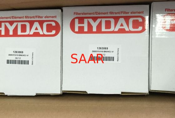 1263789, 2600R005ON/-V-B6 Éléments de filtre de ligne de retour hydraulique de remplacement Hydac Série 2600R Haute Précision