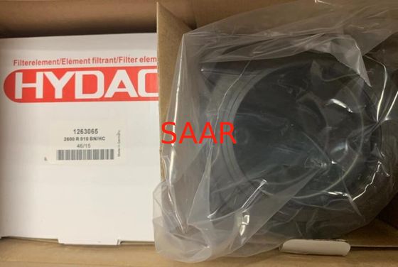1263789, 2600R005ON/-V-B6 Éléments de filtre de ligne de retour hydraulique de remplacement Hydac Série 2600R Haute Précision