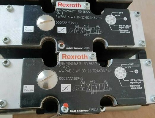 Valve directionnelle proportionnelle de Rexroth R900974817 4WRAE6W1-30-2X/G24K31/F1V 4WRAE6W1-30-22/G24K31/F1V