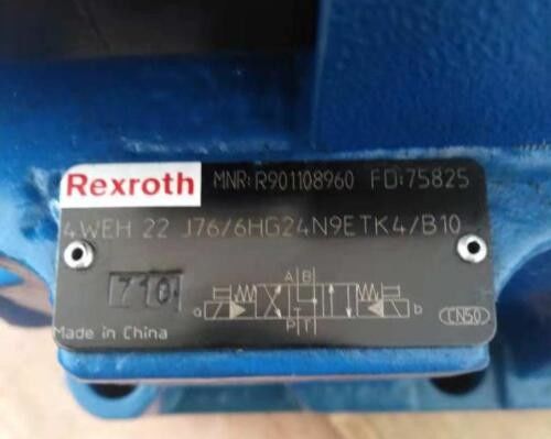 Type valve directionnelle de R901108960 4WEH22J76/6HG24N9ETK4/B10 4WEH22J7X/6HG24N9ETK4/B10 de bobine de 4WEH22J