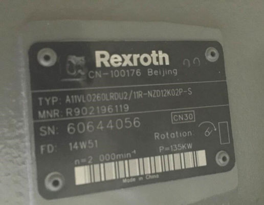 Type pompe à débit variable axiale de R902196119 A11VLO260LRDU2/11R-NZD12K02 P-S Rexroth A11VO
