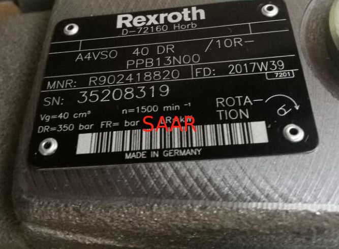 Pompe à débit variable de R902418820 A4VSO40DR/10R-PPB13N00 Rexroth A4VSO40DR Type Axial Piston