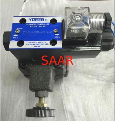 Solénoïde directionnel hydraulique BSG-03 commandé de soupapes de commande de Yuken d'écoulement élevé