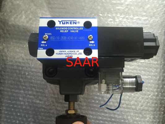 Solénoïde directionnel hydraulique BSG-03 commandé de soupapes de commande de Yuken d'écoulement élevé