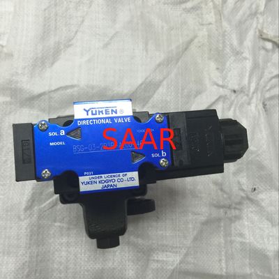 Solénoïde directionnel hydraulique BSG-03 commandé de soupapes de commande de Yuken d'écoulement élevé