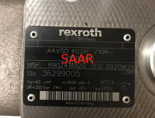 R902418820 A4VSO40DR/10R-PPB13N00 Pompes à piston de la série A4VSO40 de Rexroth